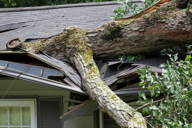 Roof Storm Damage Repair - Sagging Roof Repair Hendricks County, Indiana